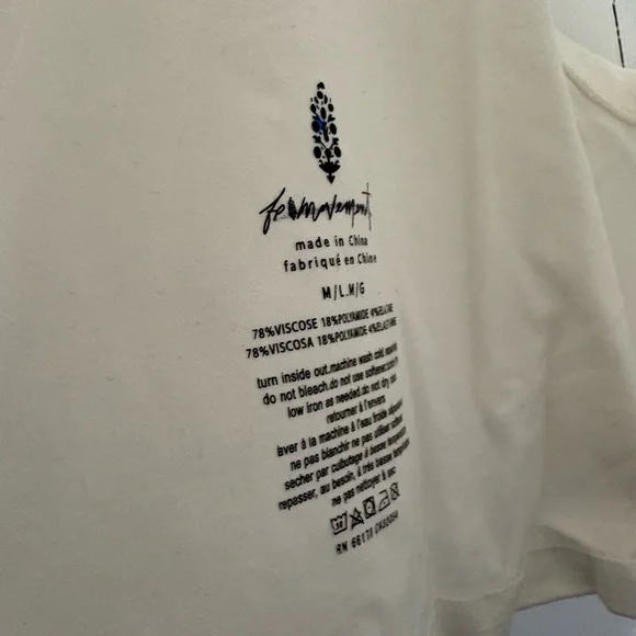 Free People White Top - Picture 2 of 3